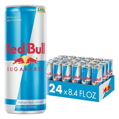 Red Bull Energy Drink, Sugar Free, 8.4 Fl Oz (Pack of 24)