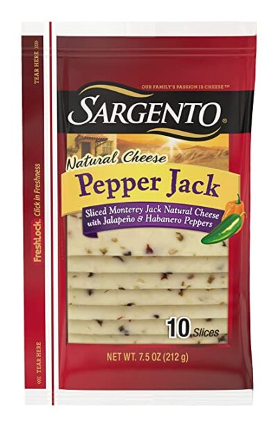 Sargento, Sliced Pepper Jack Cheese, 7.5 oz,