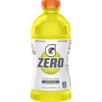 Gatorade Zero Lemon Lime, 28 Oz Bottle, 28 Fl Oz