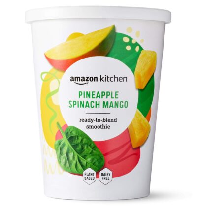 Amazon Kitchen, Pineapple Spinach Mango Smoothie, Vegan, 7.5 oz