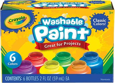 Crayola Washable Kids Paint, 6 Count, Kids At Home Activities, Painting Supplies, Gift, Assorted