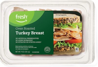 Fresh Brand – Sliced Oven Roasted Turkey Breast, 9 oz