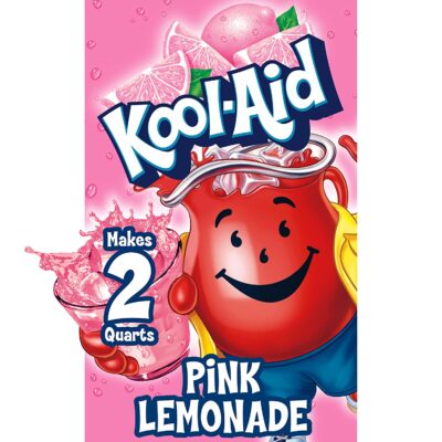 Kool-Aid Unsweetened Caffiene Free Pink Lemonade Zero Calories Powdered Drink Mix 1 Count Pitcher Packet