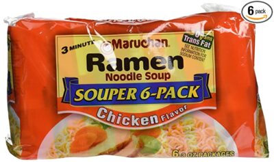 Maruchan Ramen Noodles Chicken Flavor, 3 Ounce, Pack of 6