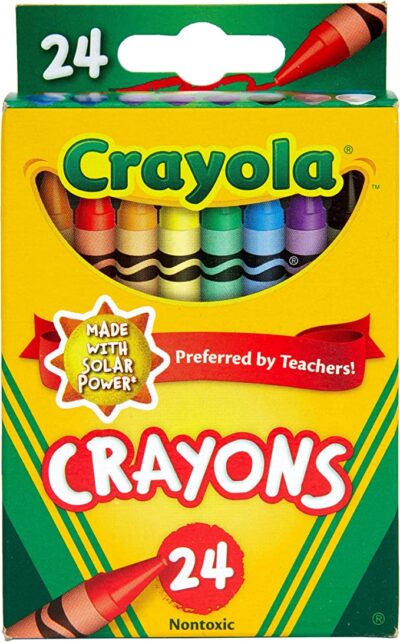 Crayola Crayons, 24 Count Pack, Assorted Colors, Art Supplies for Kids, Ages 4 & Up