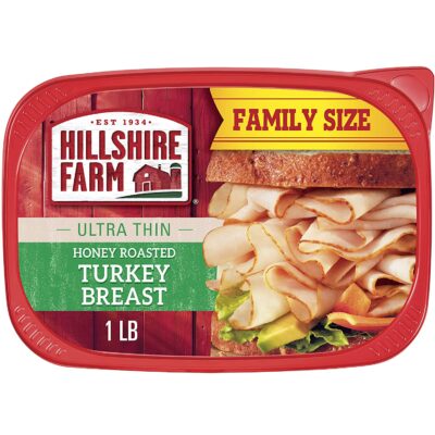 Hillshire Farm Ultra Thin Sliced Deli Lunch Meat, Honey Roasted Turkey Breast, 16 oz