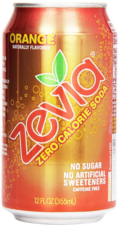 Zevia Natural Orange Soda, Sugar Free,12 Fl Oz (Pack of 6)